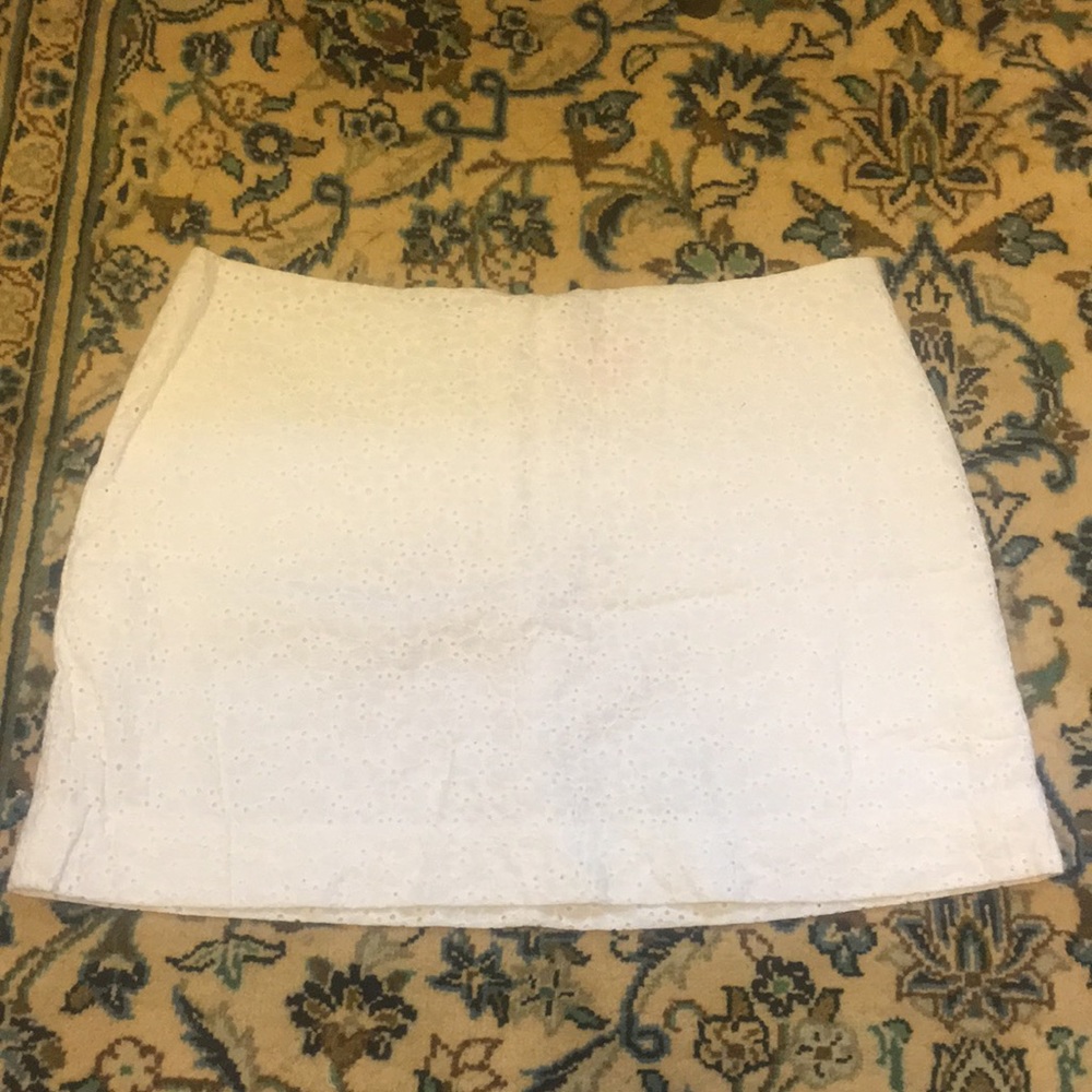 Lilly Pulitzer White Eyelet Skirt